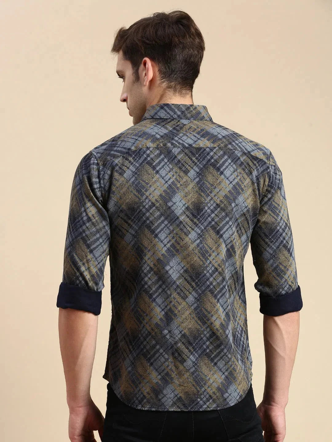 Multi Printed Mens Shirt | Cotton Casual Shirt - DesiQlo