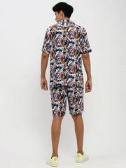 Men White Printed Co ordSet-HIPHOP-M182P-1621-White