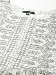 Women Off White Geometrical A-Line Kurti-GW-3420-Offwhite