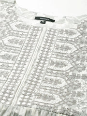 Women Off White Geometrical A-Line Kurti-GW-3420-Offwhite
