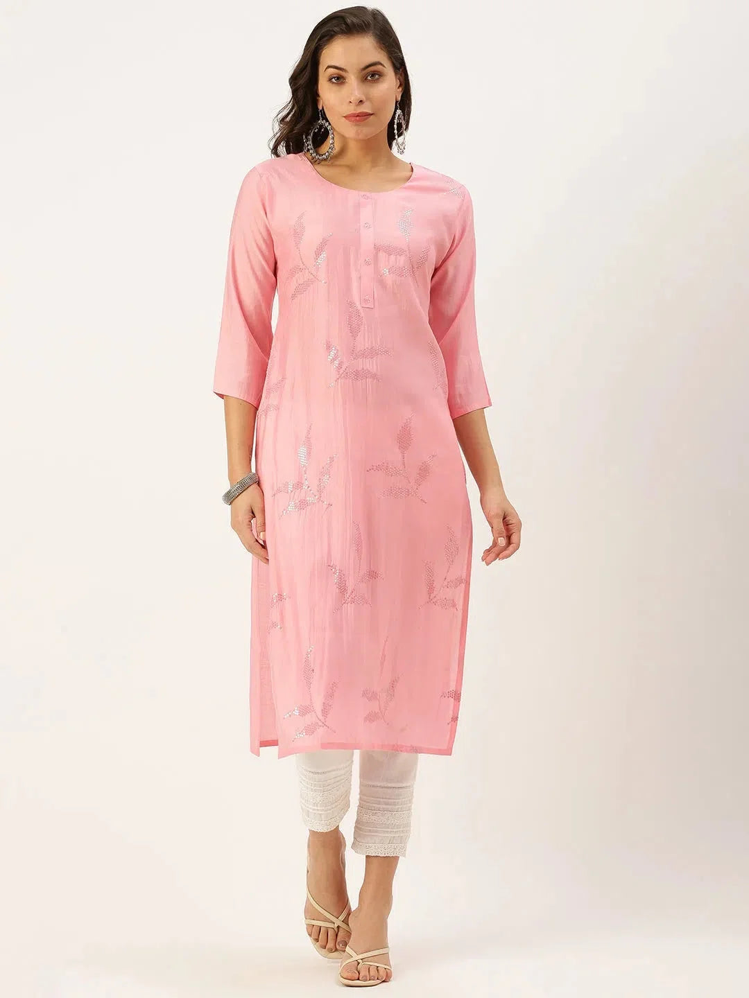 Mustard Cotton Indian Kurtas for Women - Printed Kurta Design