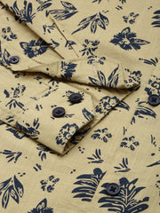 Men Khaki Printed Casual Shirt-PEISKOSPRINTS-3419-Khaki