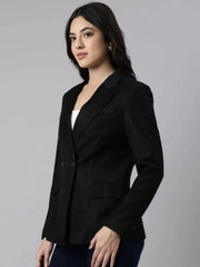 Women Black Printed Top & Palazzos Set-AE-16029-Black