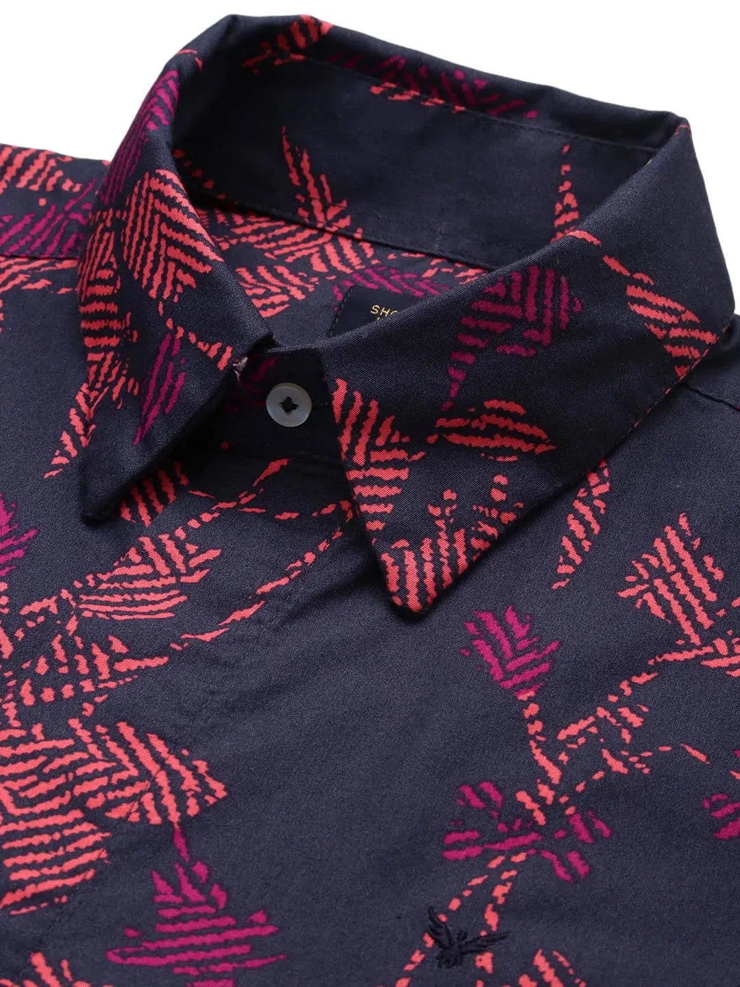 Men's Blue Printed Cotton Shirt | Stylish Casual Shirt