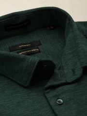 Men Green Solid Casual Shirt-FORDKNITS-4478-Green