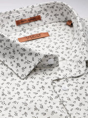 Men White Checked Casual Shirt-DATURA-1814-White