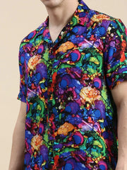 Men Multi Printed Casual Co ord Set-IRELAND-1699-Multi