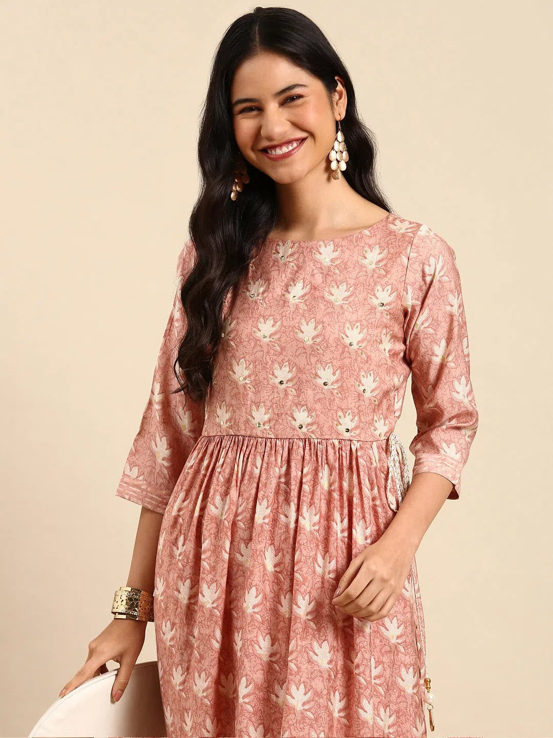 Women's Mauve Printed Kurta SetKC-797-Mauve
