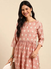 Women's Mauve Printed Kurta SetKC-797-Mauve