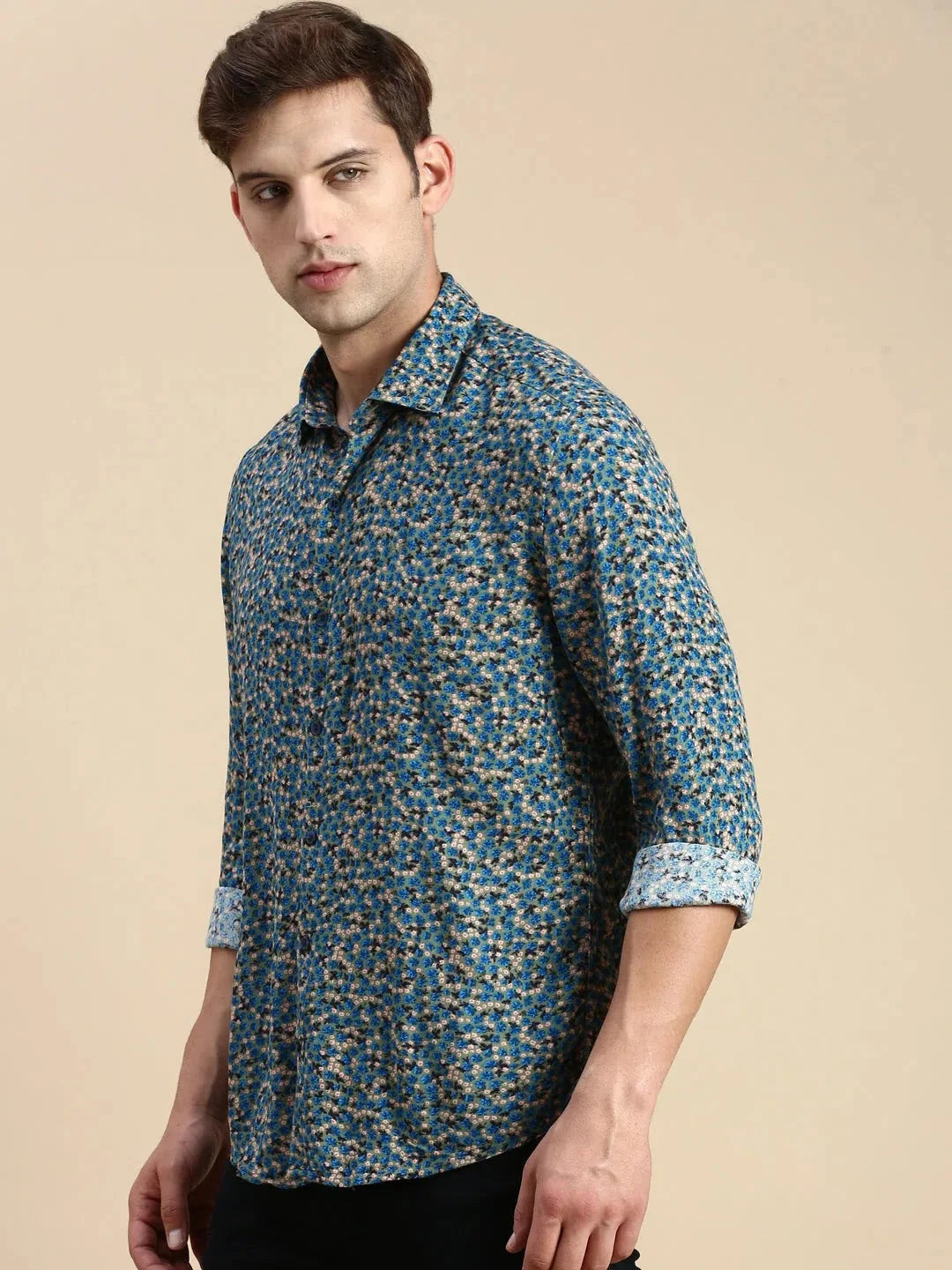 Men's Multi Print Cotton Shirt - Stylish Casual Wear | DesiQlo