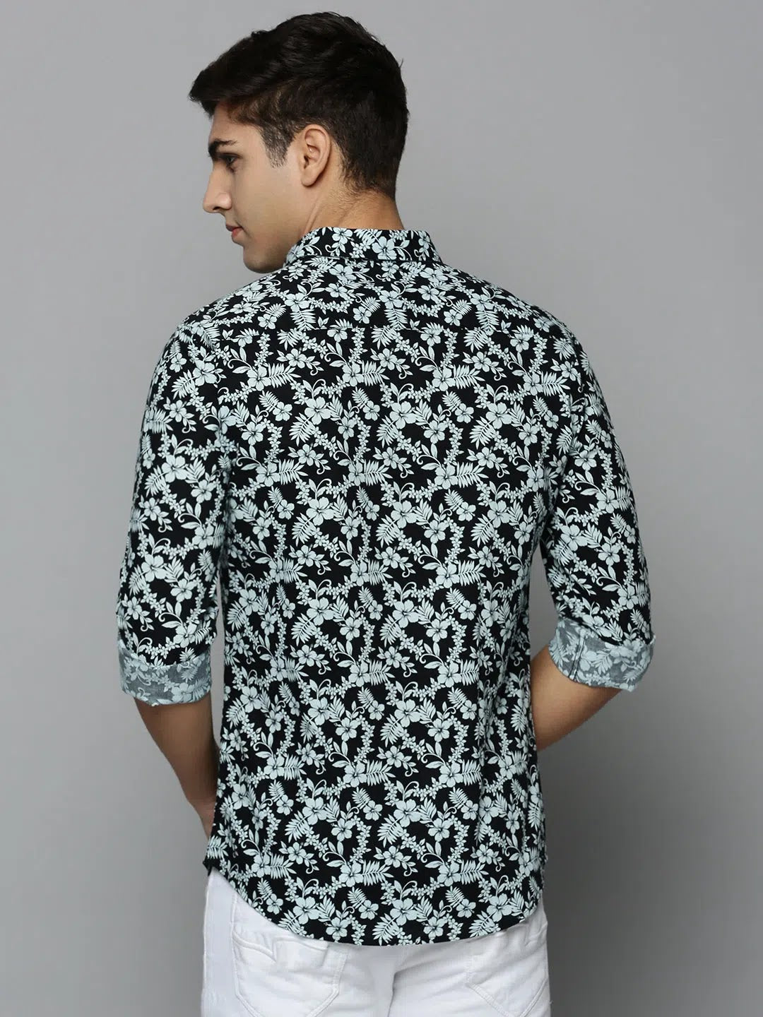 Black Printed Mens Shirt | Stylish Cotton Casual Shirt