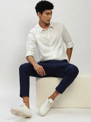 Men White Printed Casual Casual Shirts-YAYIN-1578-White