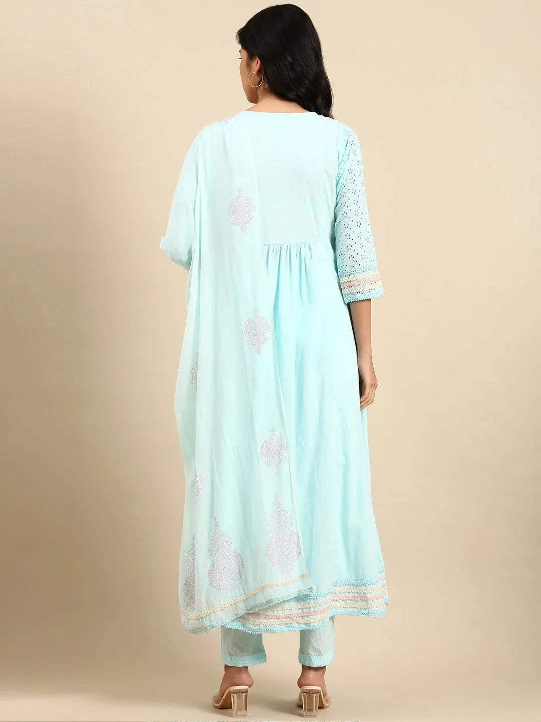 Women's Blue Solid Kurta Set | Stylish Indian Kurta Sets