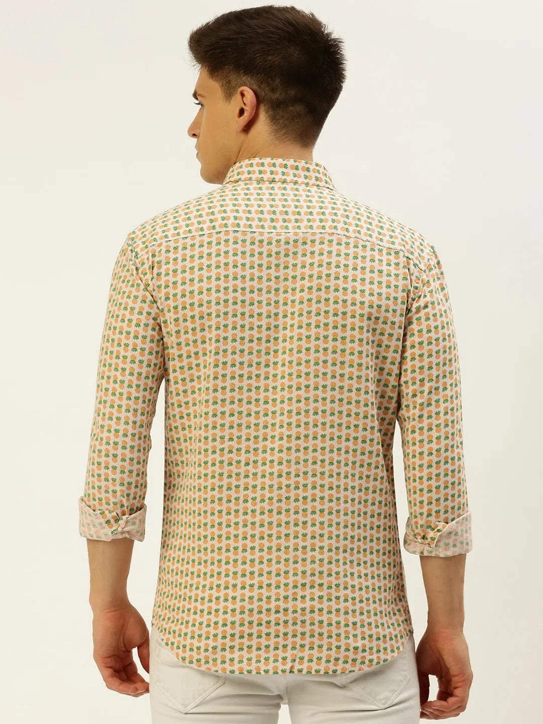 Multi Printed Linen Mens Shirt - Casual Style | DesiQlo
