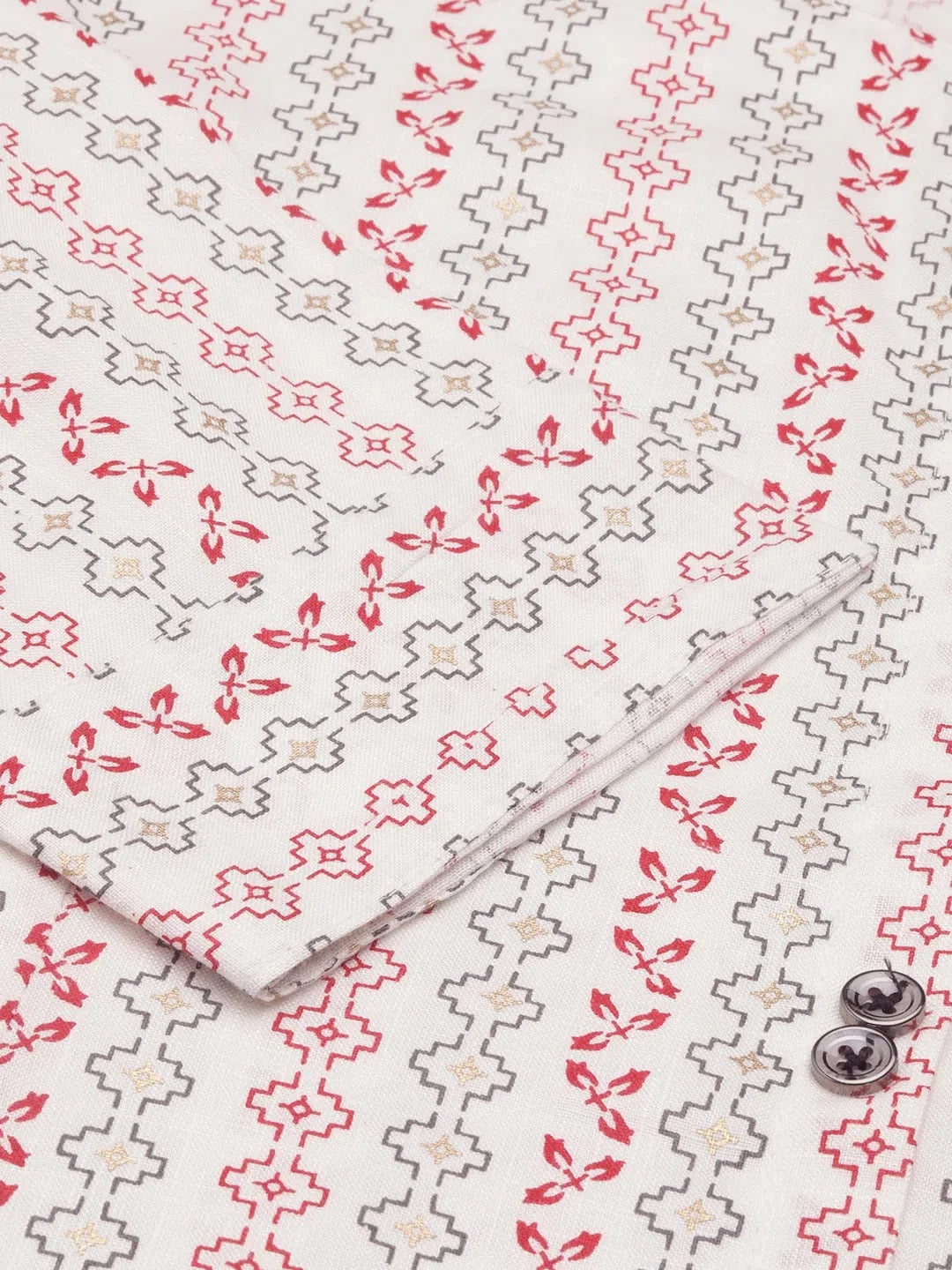 White Printed Cotton Kurta | Women's Indian Kurtas Online