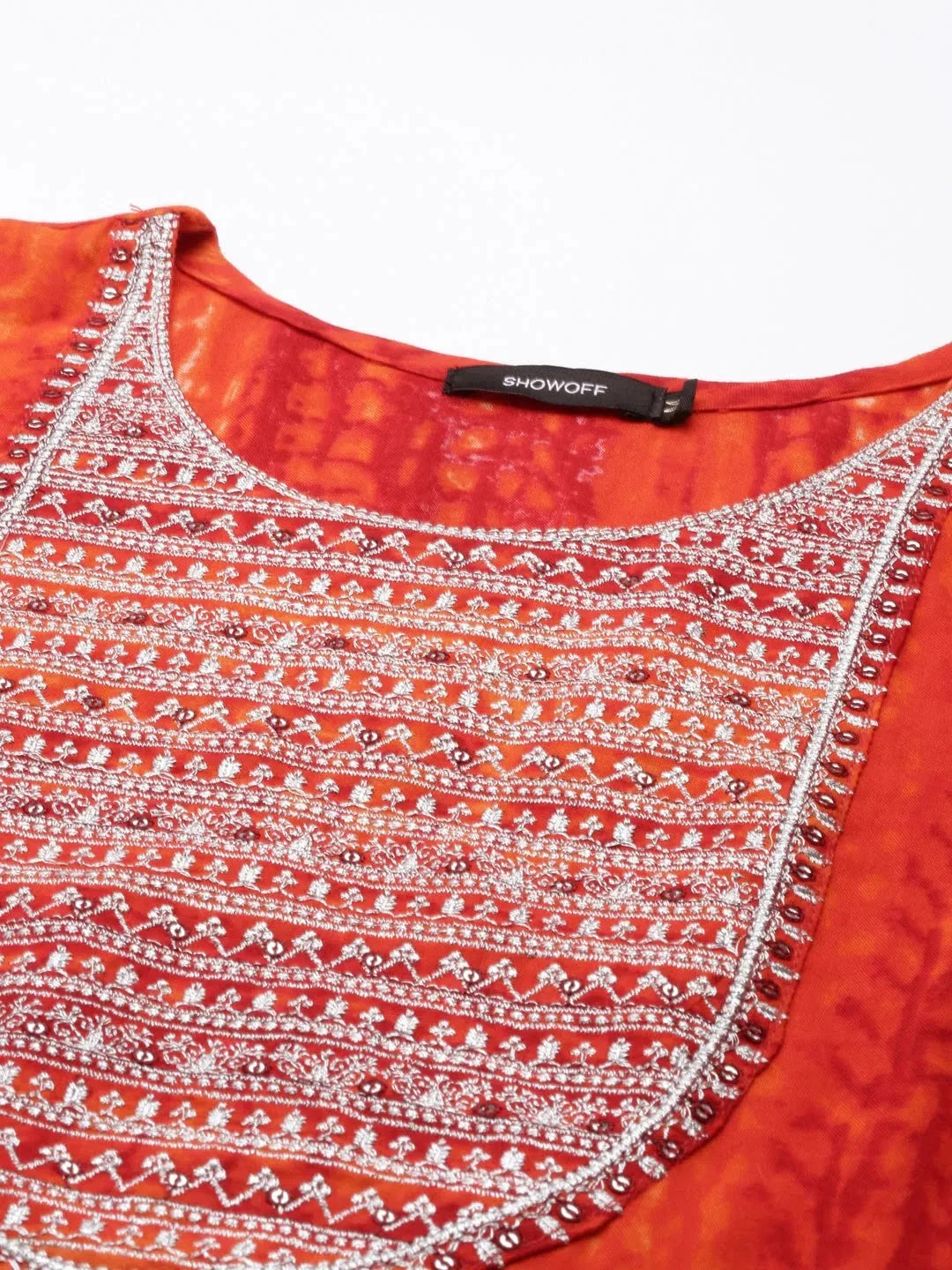 Orange Viscose Kurta: Modern Indian Kurtis for Ladies Online