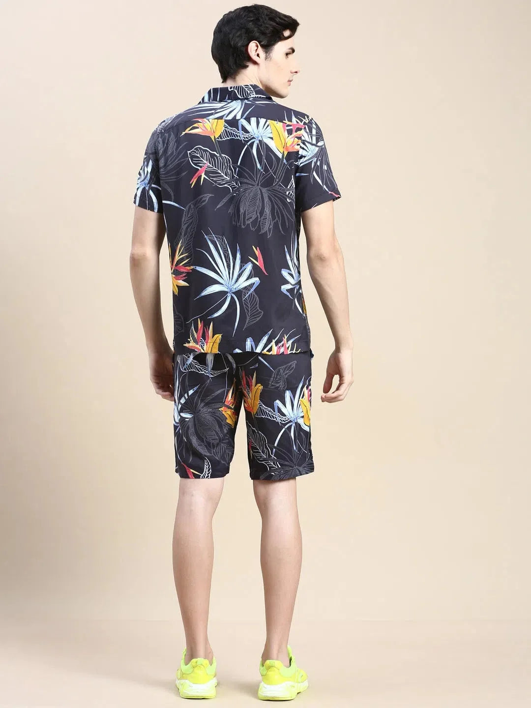 Men's Black Printed Casual Co ord Set | Stylish  | Elegant Design