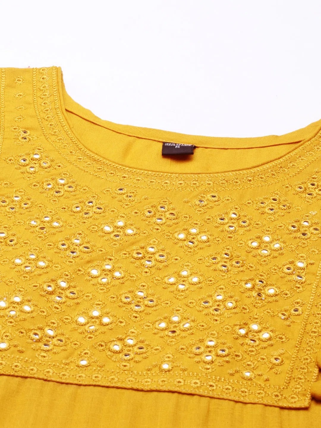Yellow Solid Kurtas | Indian Kurtis Cotton - DesiQlo