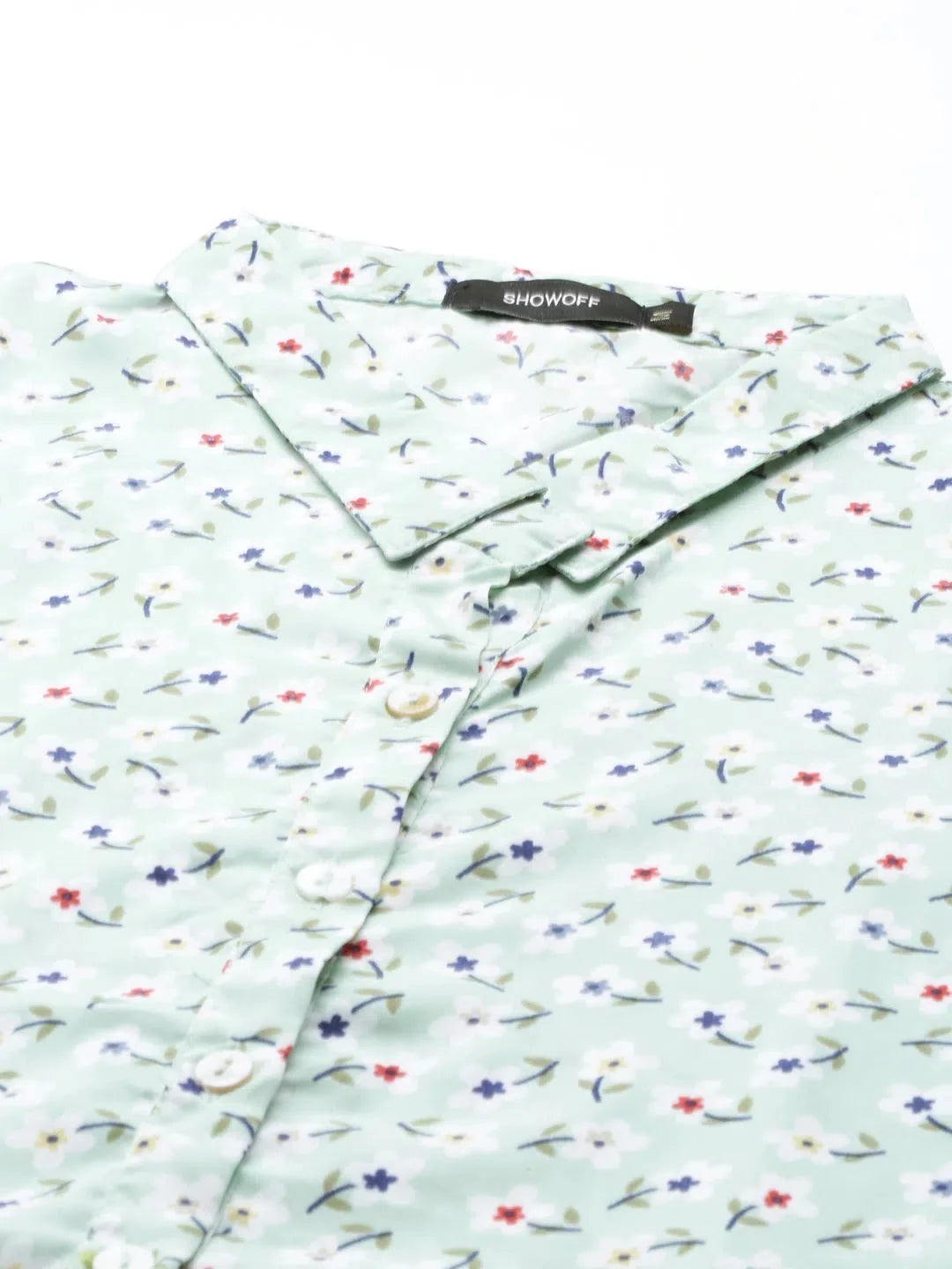 Green Printed Kurta - Women's Indian Kurtas | DesiQlo