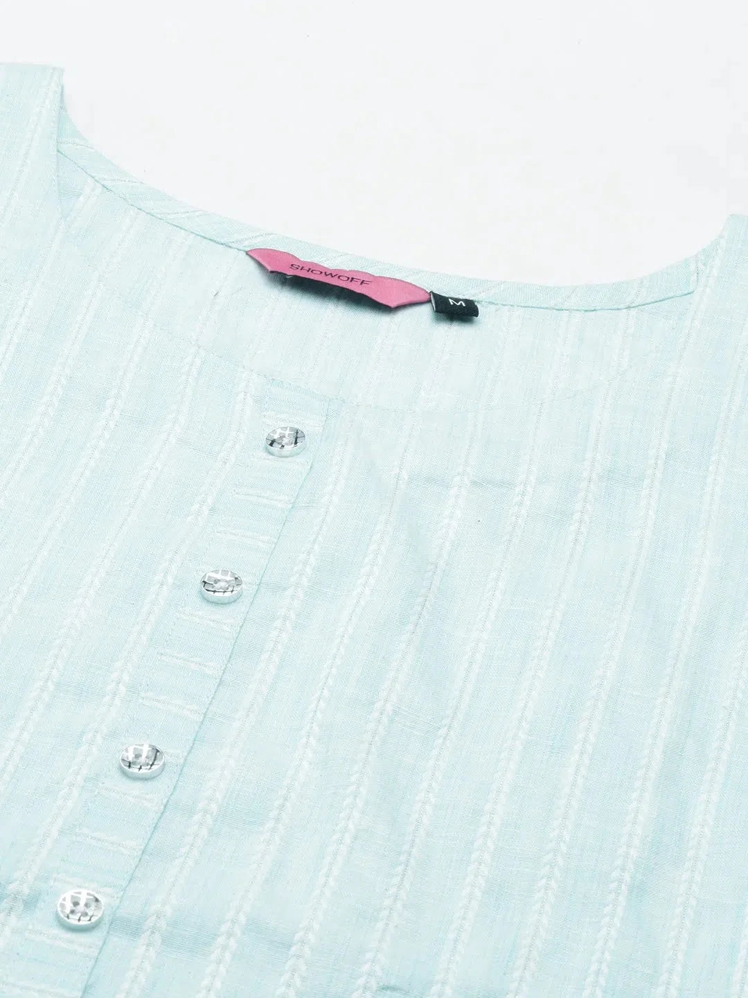 Blue Solid Cotton Kurta - Women's Casual Indian Kurta