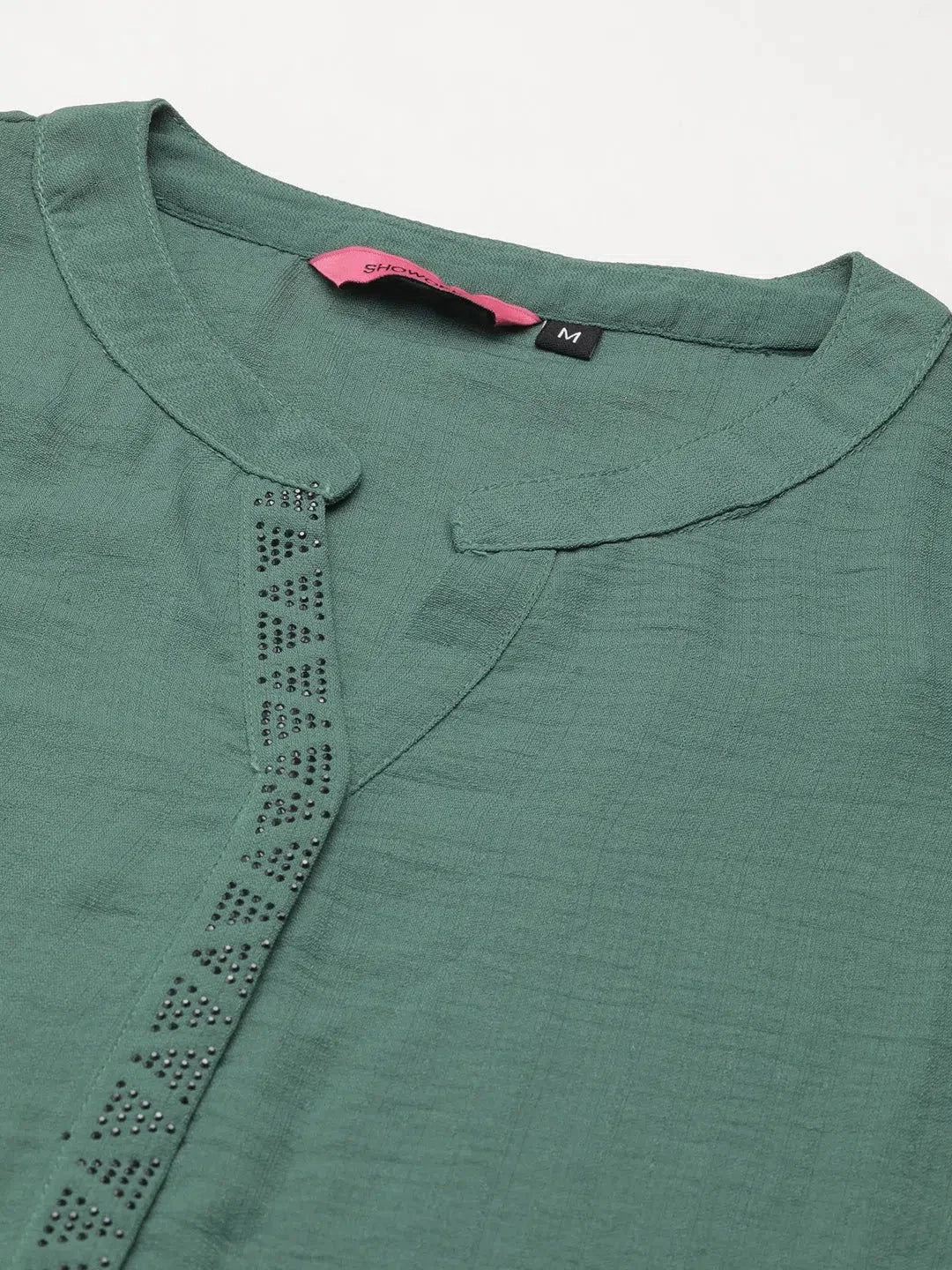 Sea Green Viscose Kurta: Solid Indian Kurtis for Women Now