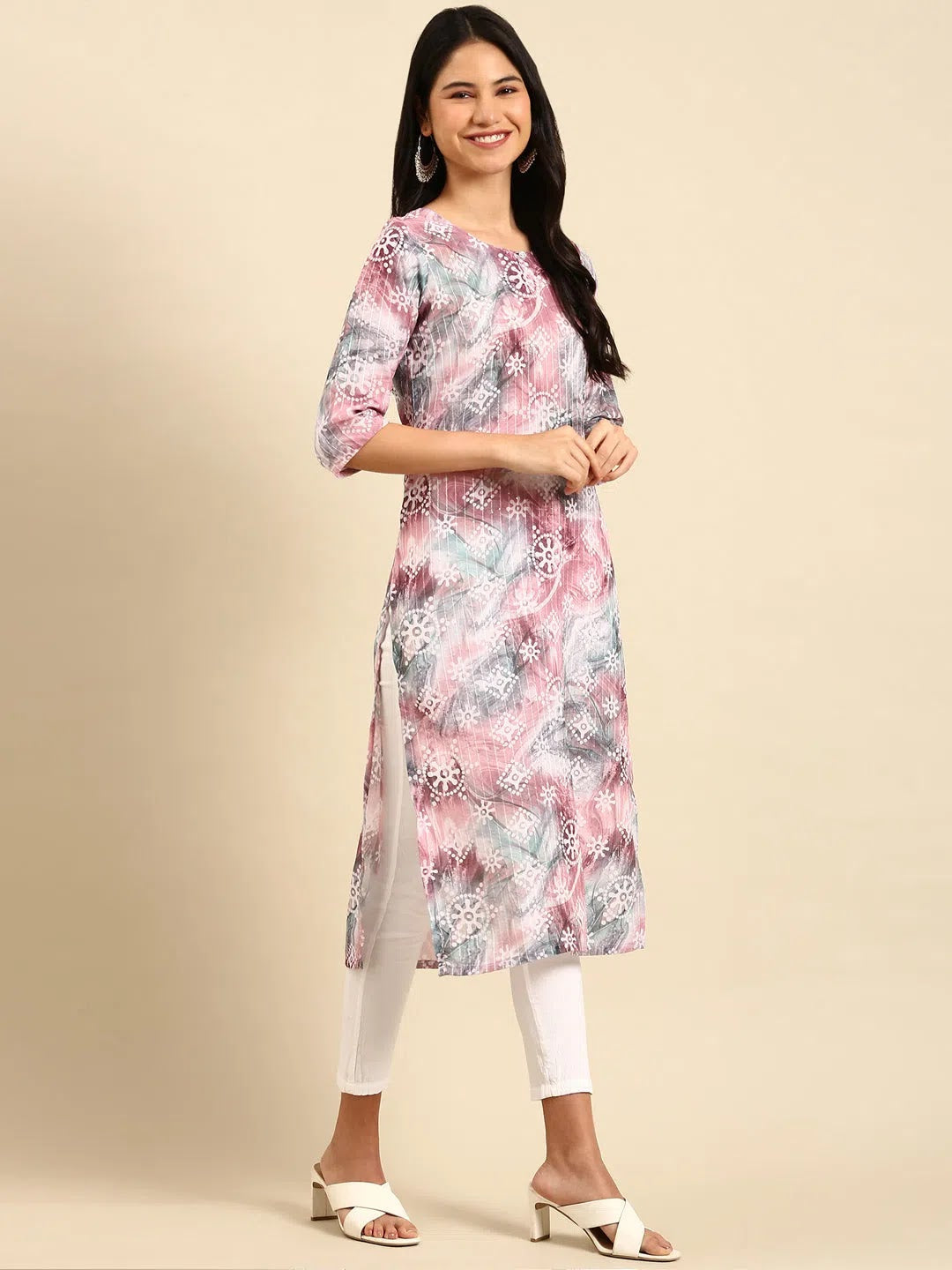 Embellished Indian Kurtas for Women | Multicolor Kurti Online