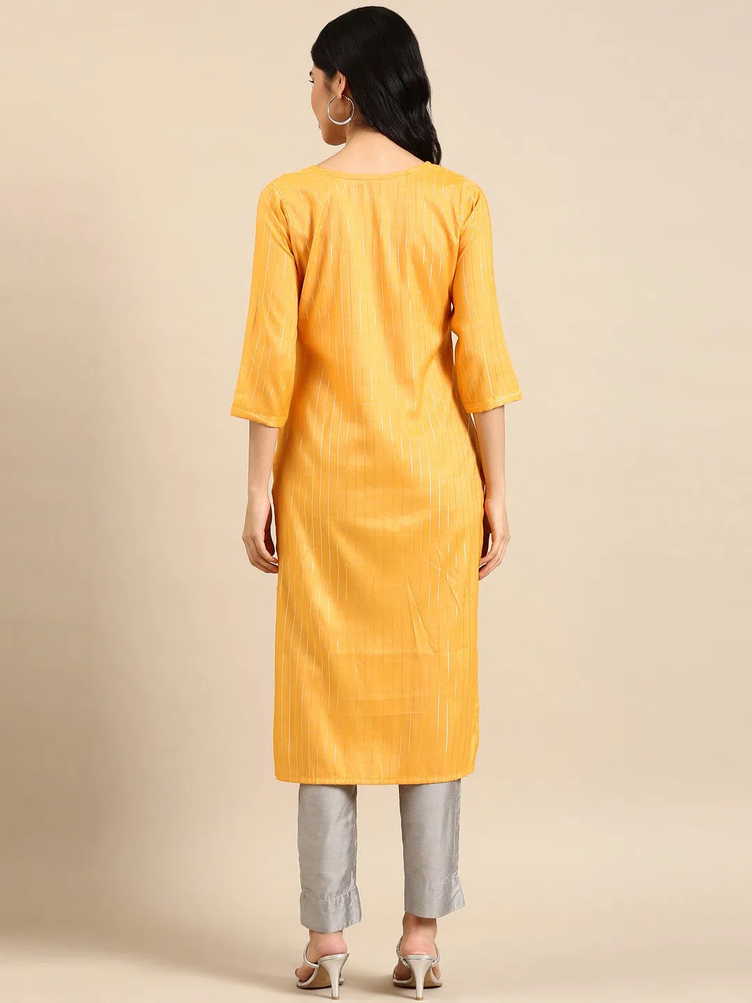 Yellow Printed Kurta: Modern Indian Kurtas for Women Online