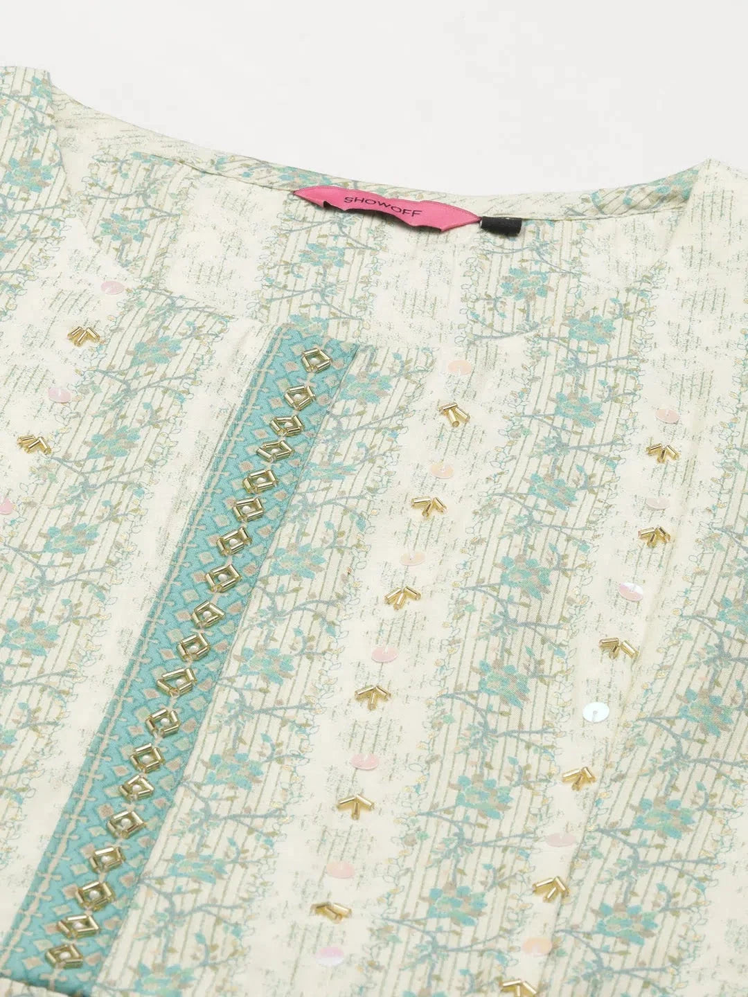 Cream Solid Kurta Set | Women's Indian Kurta Sets Collection