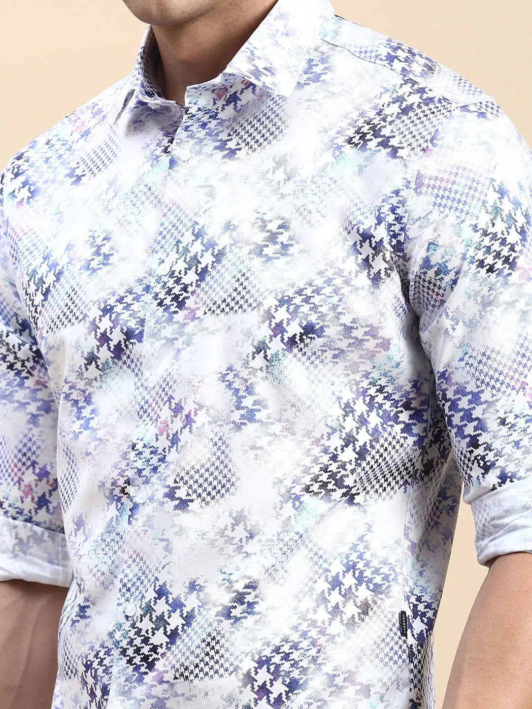 Men's Multi Printed Cotton Shirt - Casual & Trendy | DesiQlo