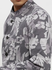 Men Grey Printed Blazer-SOBLZ-85-09-Greylavender