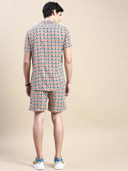 Men Multi Printed Casual Co ord Set-AM-91-2-Multi