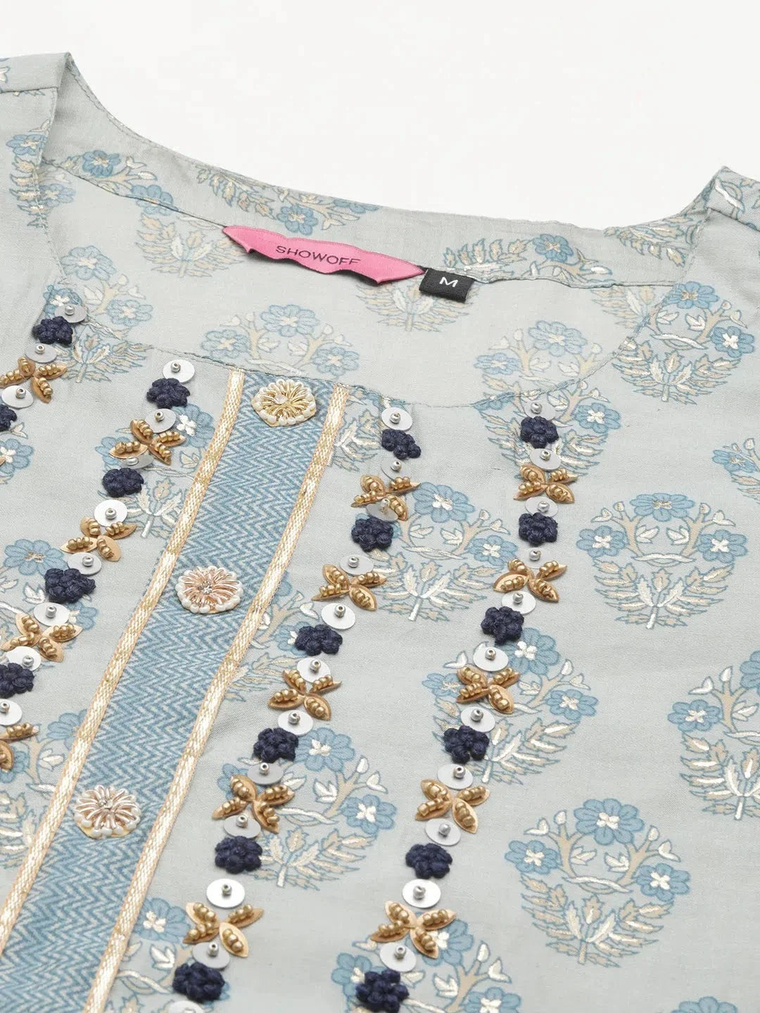 Blue Floral Kurta Set | Trendy Indian Kurta Sets for Women