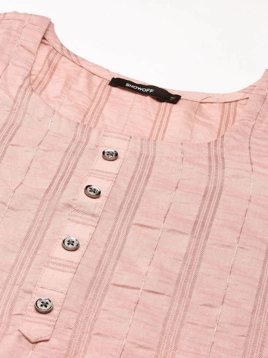 Pink Embellished Indian Kurtis - DesiQlo Indian Kurta Ladies