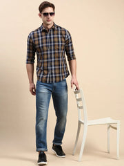 Men Multi Checked Casual Shirt-BLAZOCHECKS-4655-Multi