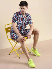 Men Multi Printed Casual Co ord Set-SEABREEZE-2114-Multi