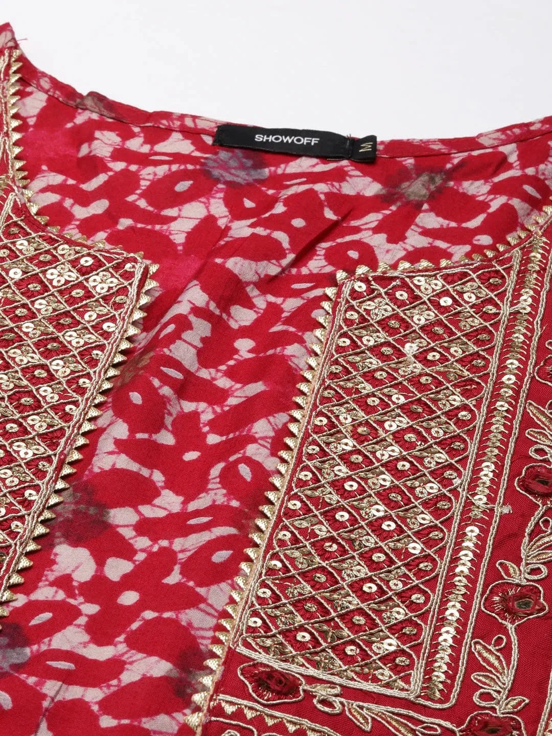 Fuchsia Floral Anarkali Kurti | Women's Anarkali Suit