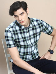 Men Multi Checked Casual Shirt-VIVACHECKS-256-Multi