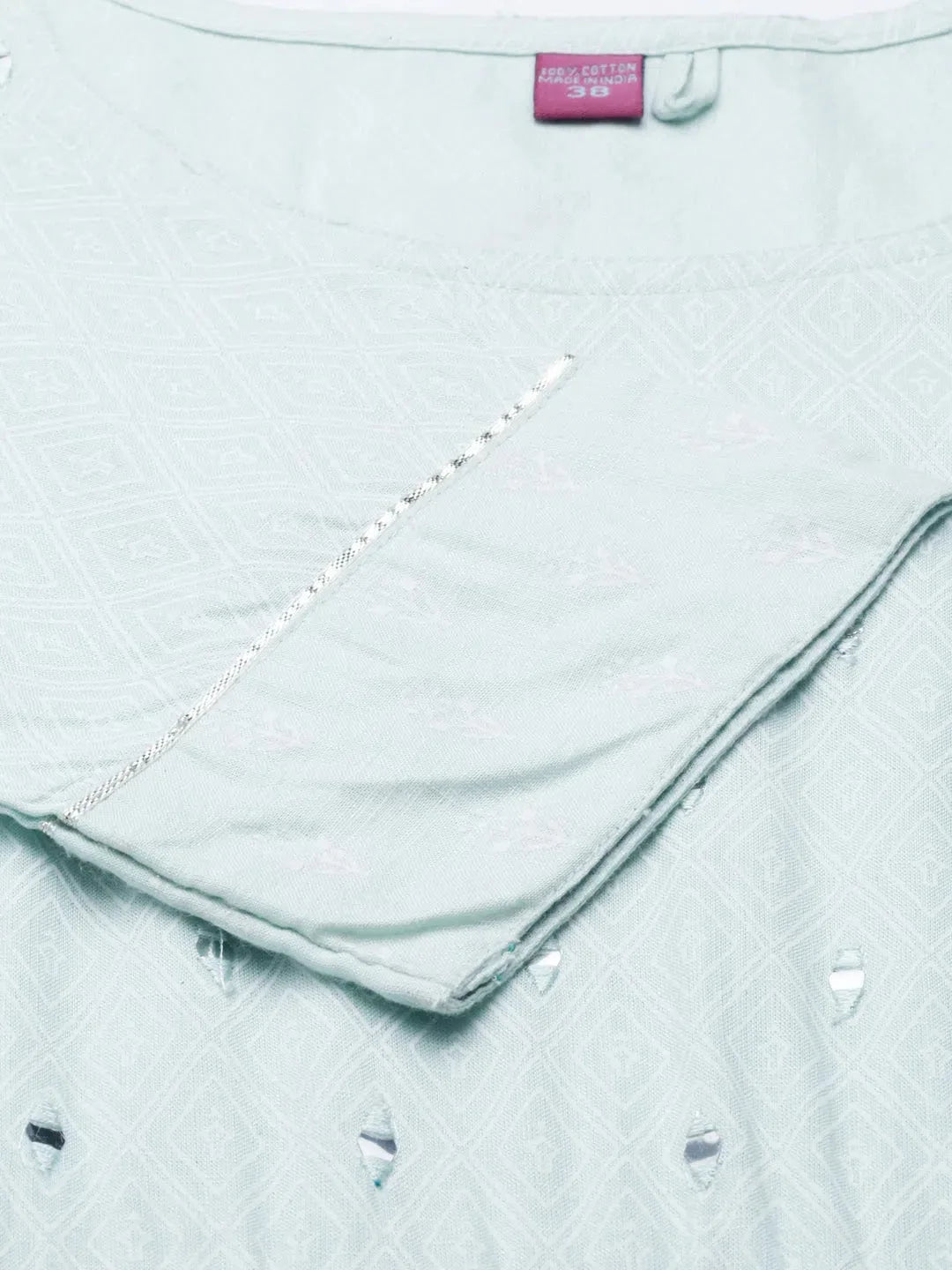 Green Printed Anarkali Kurti | Cotton Anarkali Dress for Women