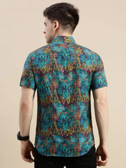 Men Multi Graphics Casual Shirt-GALLERLA-1733-Multi