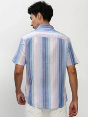 Men Multi Striped Casual Casual Shirts-JOYOSTRIPE-73-Multi