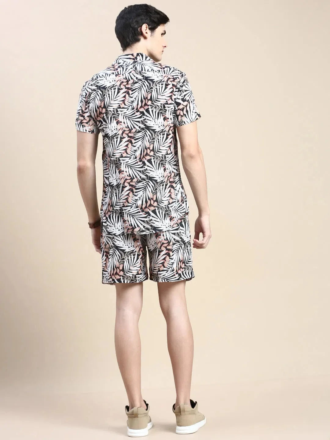 Men's Black Printed Casual Co ord Sets | Stylish Two Piece Sets