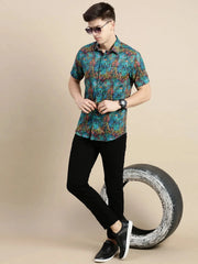 Men Multi Graphics Casual Shirt-GALLERLA-1733-Multi