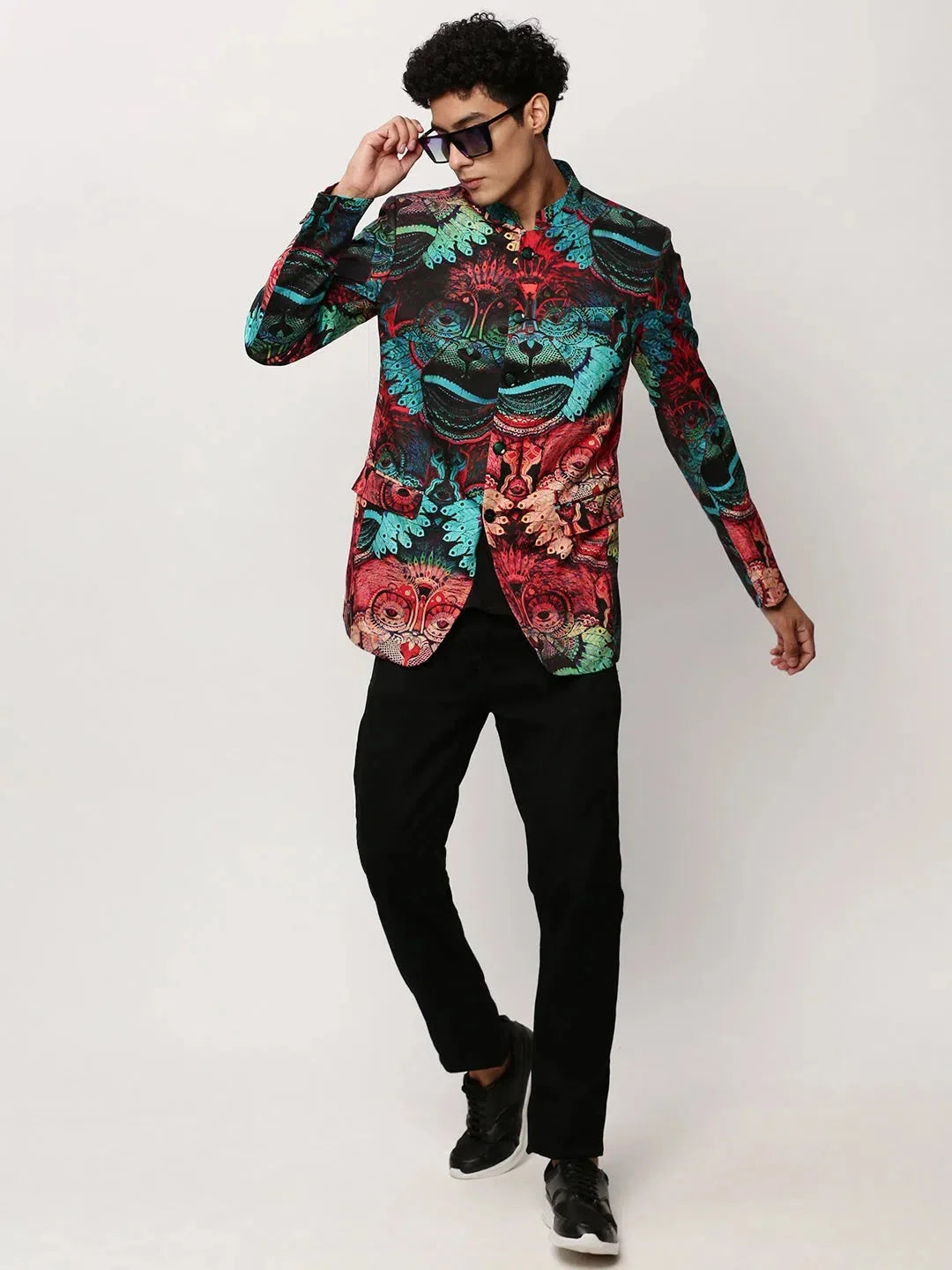 Multi-Print Nehru Jacket | Men's Ethnic Modi Jacket