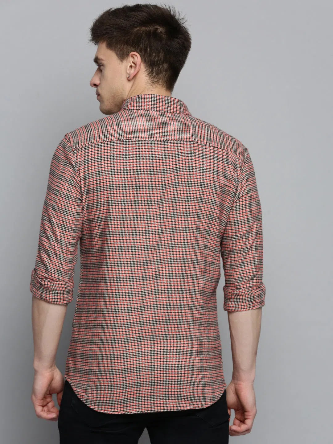 Men's Red Checked Cotton Shirt - Casual & Stylish | DesiQlo