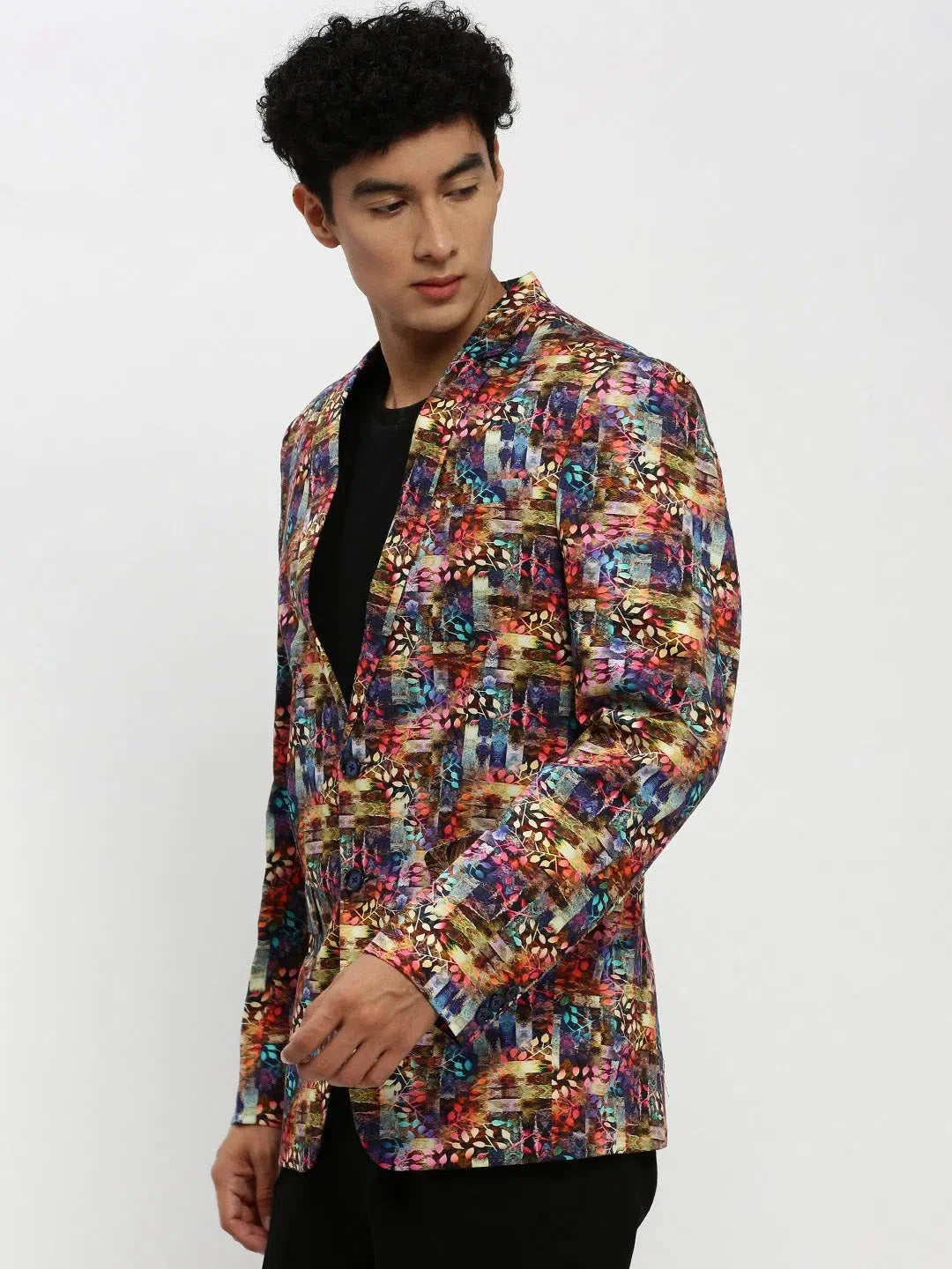 Stylish Men's Multi-Printed Blazer | DesiQlo