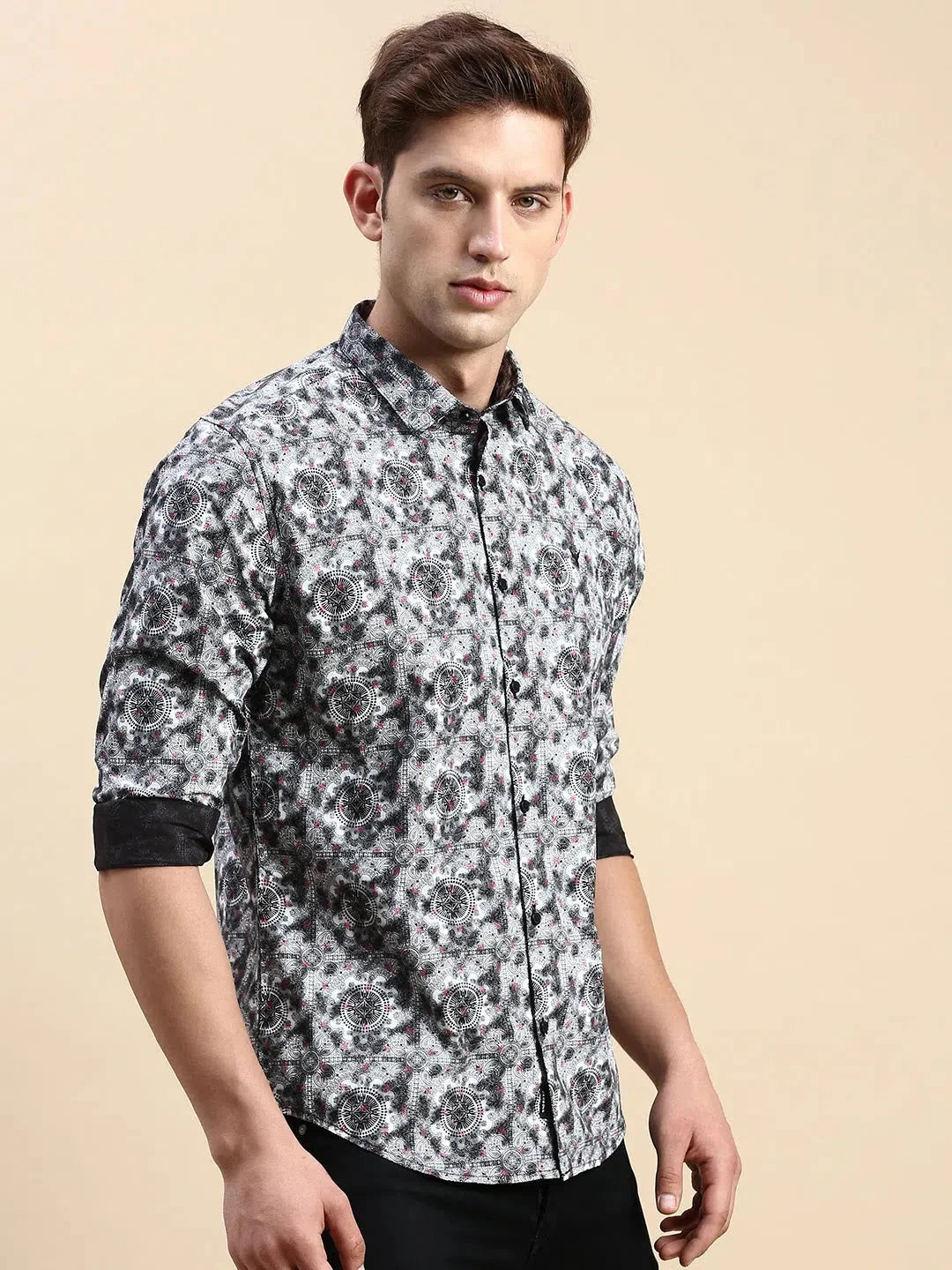 Multi Printed Mens Shirt | Cotton Printed Shirt | DesiQlo
