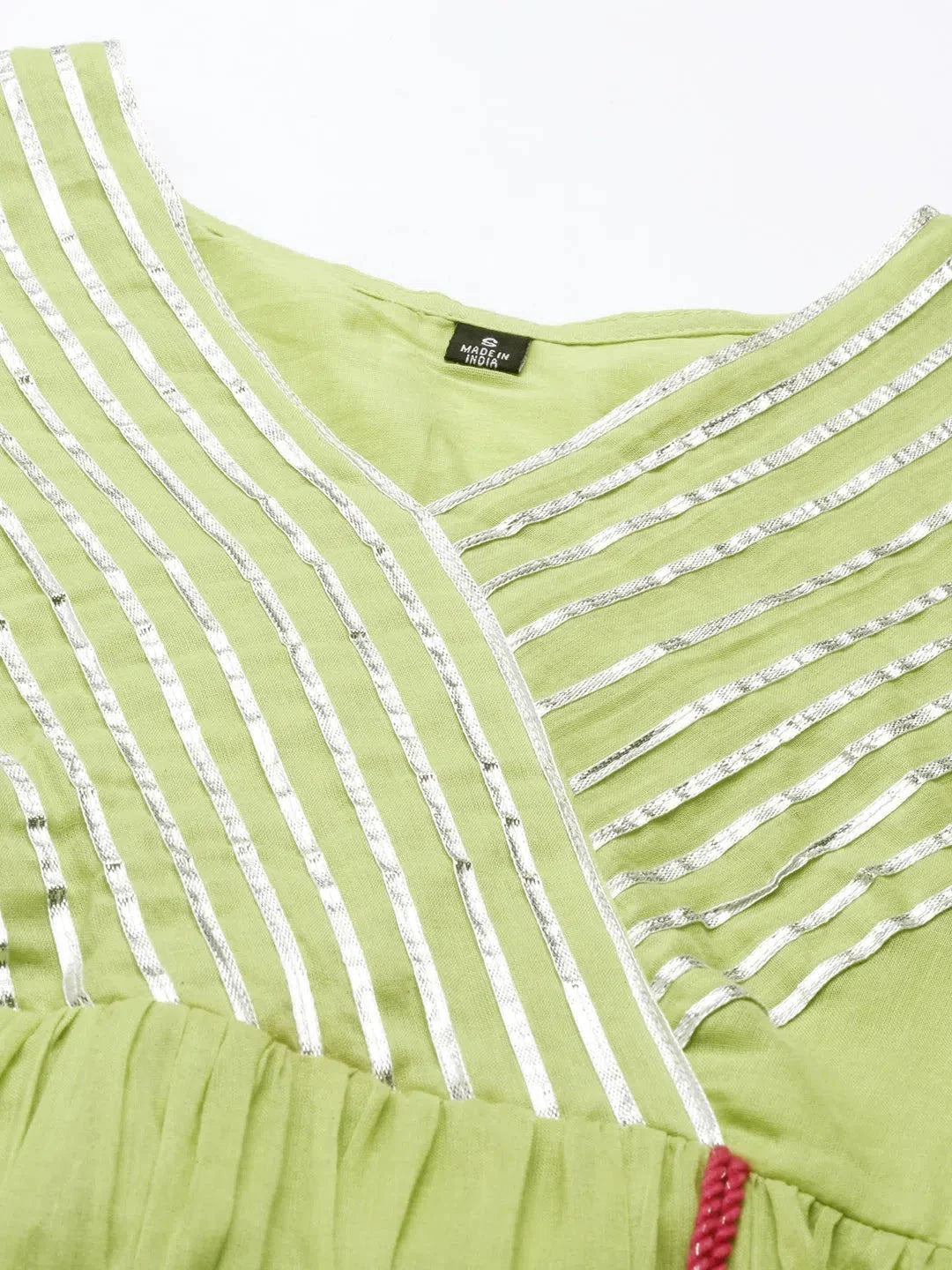 Green Cotton Kurta: Simple and Stylish Indian Kurta Ladies