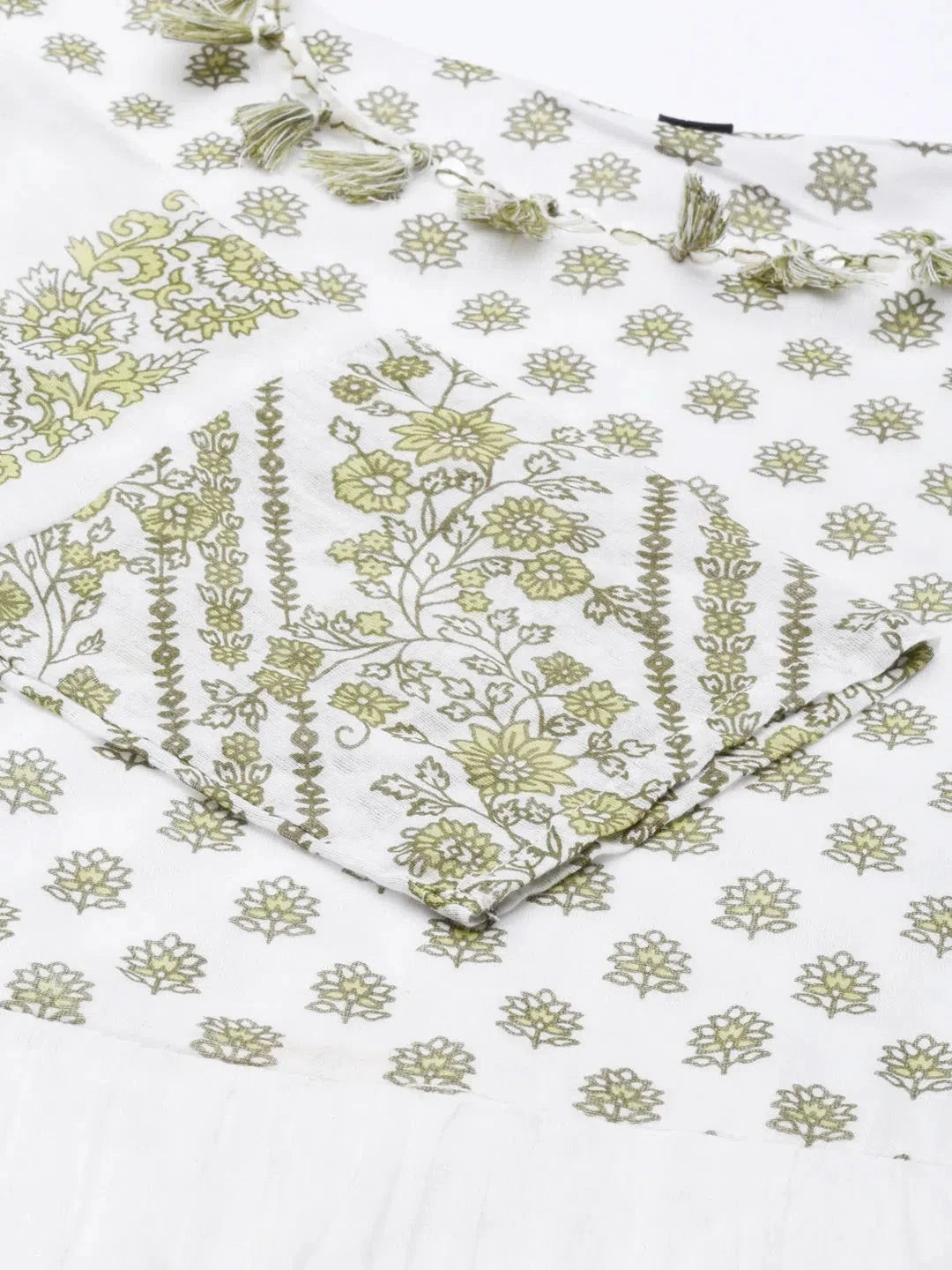 White Printed A-Line Kurta | Casual Indian Kurtis for Ladies