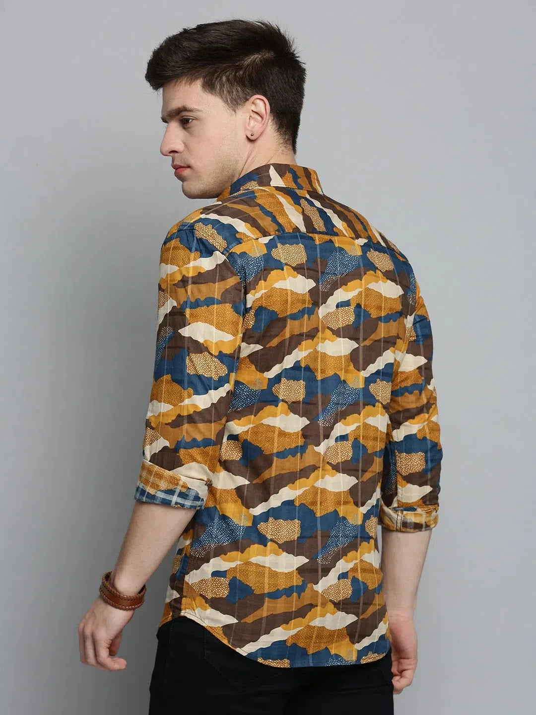 Multi Printed Mens Shirt | DesiQlo Casual Cotton Shirt