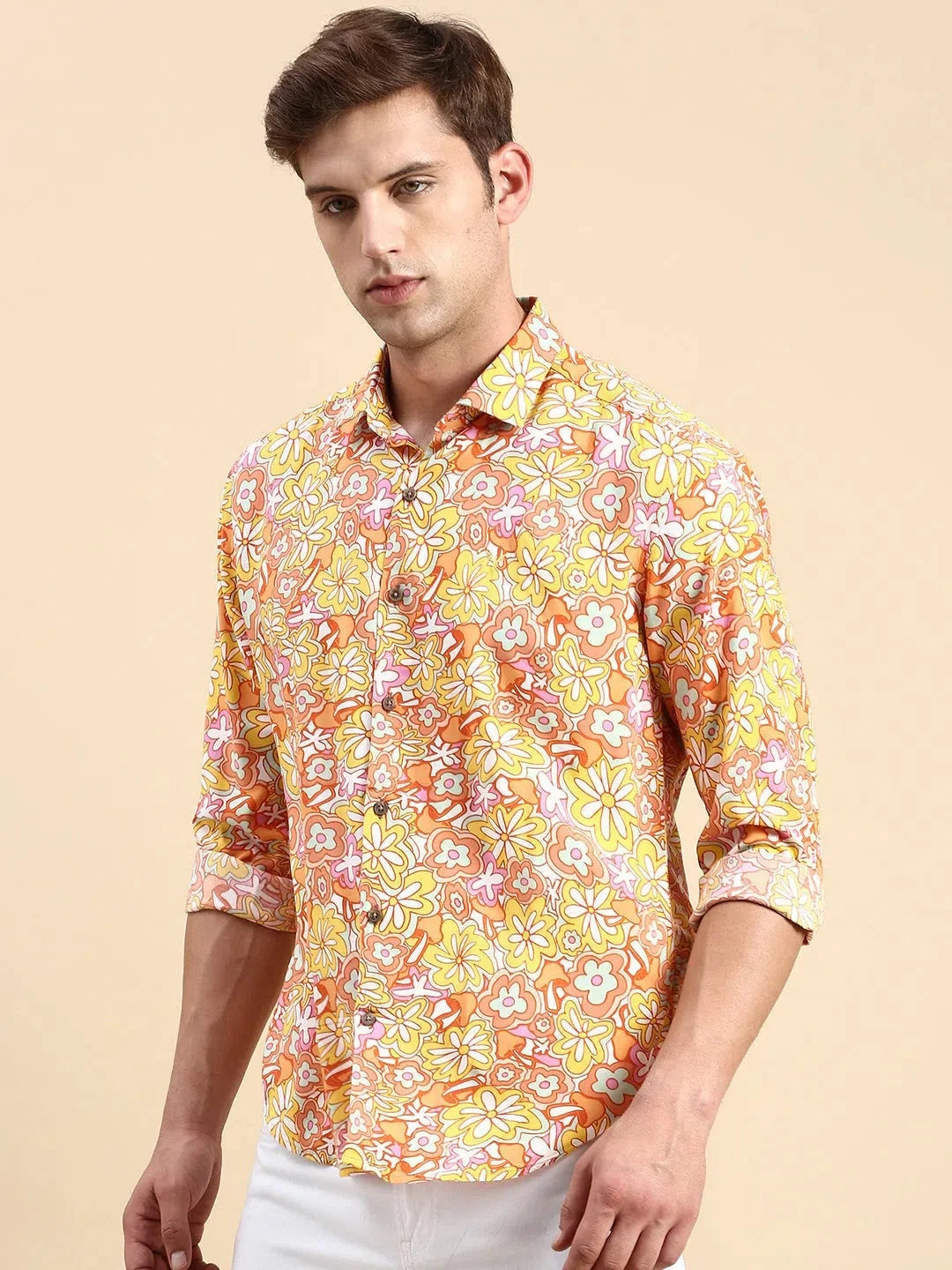Multi Printed Mens Shirt - Trendy Cotton Shirt | DesiQlo